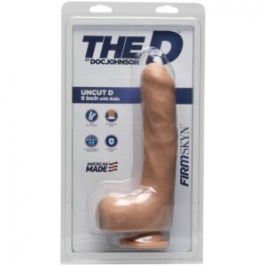 The D Uncut D With Balls Firmskyn Vanilla 9in 1