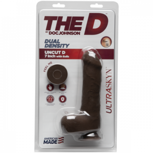 The D Uncut D with Balls Brown 7in 1