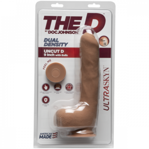 The D Uncut D with Balls Caramel 9in 1