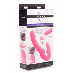 Urge Pink Vibrating Strapless Strap On w Remote Control 1