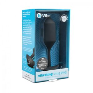 b Vibe Vibrating Snug Plug Black Xlarge 6