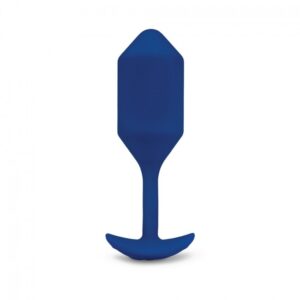 b Vibe Vibrating Snug Plug Navy Blue Xlarge