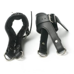 Fleece Lined Leather Suspension Cuffs Bulk 1