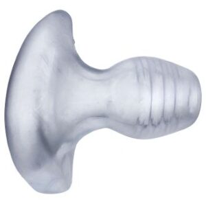 GLOWHOLE 1 buttplug w LED insert small clear frost