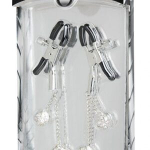 Ornament Adjustable Nipple Clamps with Jewel Accents 1
