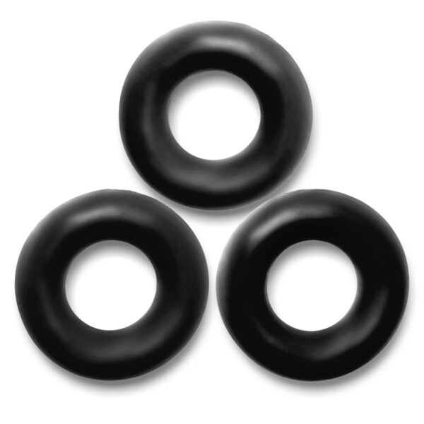 Oxballs Fat Willy 3 Pack Jumbo Cockrings Black