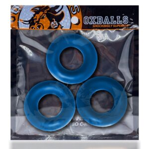 Oxballs Fat Willy 3 Pack Jumbo Cockrings Space Blue 1