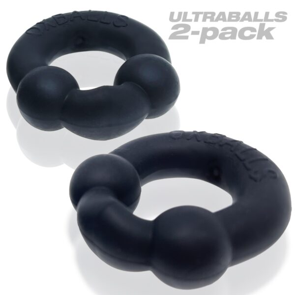 Oxballs Ultraballs 2 Pack Cockring Plus Silicone Special Edition Night 2