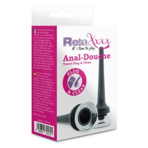 RelaXxxx Anal Douche Travel Plug and Clean Black