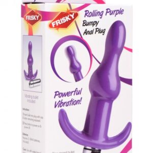 Rolling Purple Bumpy Anal Plug 1