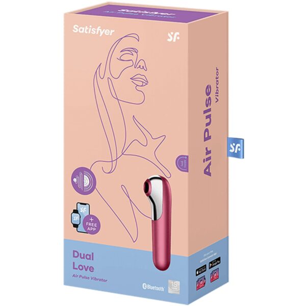 Satisfyer Dual Love Vibrator With Bluetooth And App Pink 1