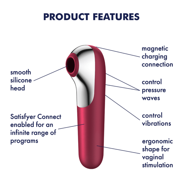 Satisfyer Dual Love Vibrator With Bluetooth And App Pink 2