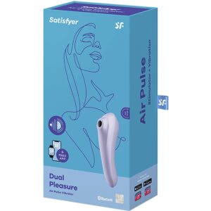 Satisfyer Dual Pleasure Vibrator With Bluetooth And App Mauve 1