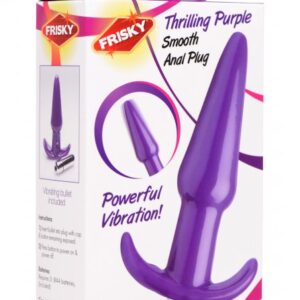 Thrilling Purple Smooth Anal Plug 1
