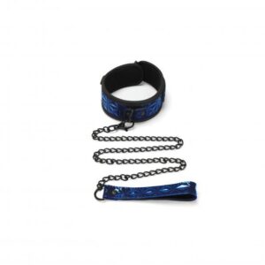 Whip Smart Diamond Collar and Leash Blue 2