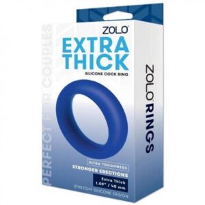 Zolo EXTRA THICK SILICONE COCK RING Blue 1