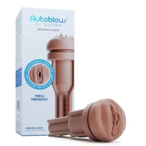 Autoblow AI Ultra Vagina Sleeve - Chocolate | Male Masturbators & Strokers