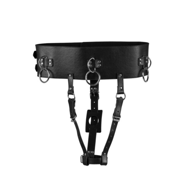 Belt with Vibrator Holder Black | Strap-Ons