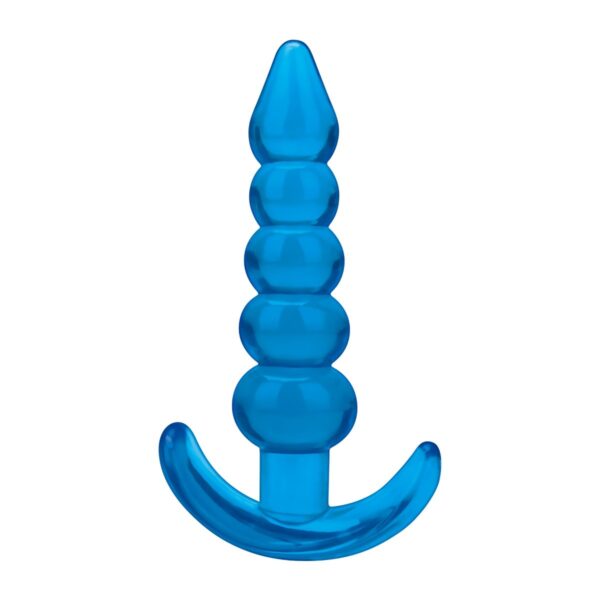 Blue Line 4.5inch Medium Beaded Anal Plug | Anal Sex Toys