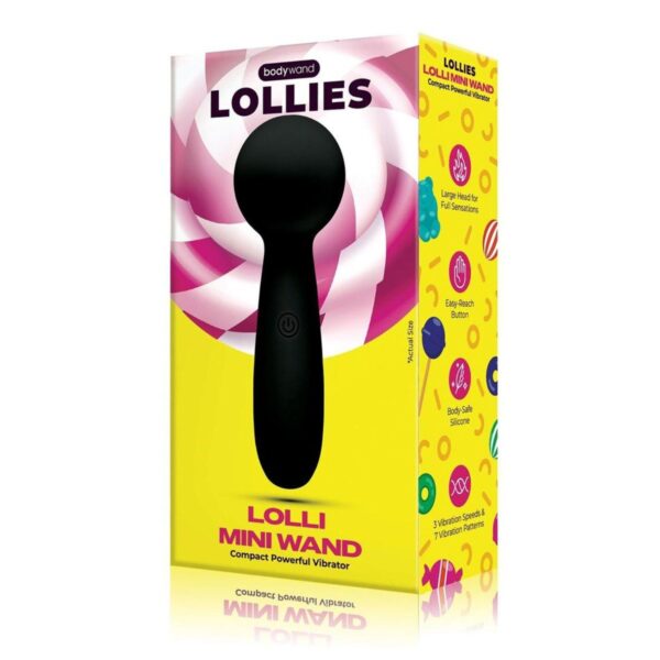 Bodywand Lollies Mini Lolli Wand Massager Black - Image 2