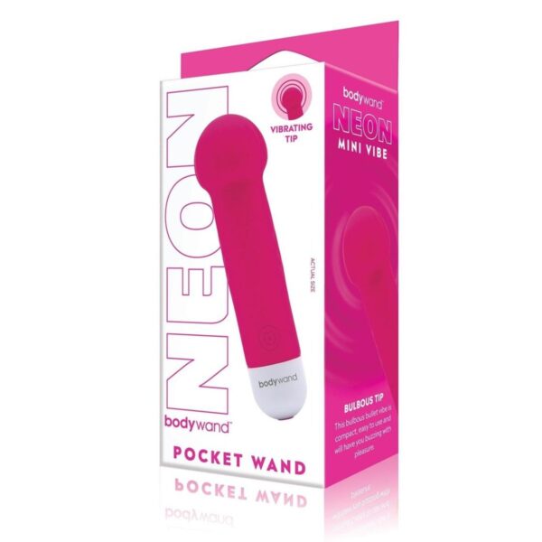 Bodywand Mini Pocket Wand Neon Pink - Image 2