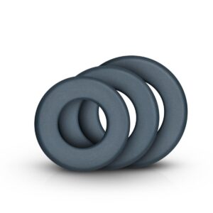 Boners Large Cock Ring Set Grey | Cock Rings