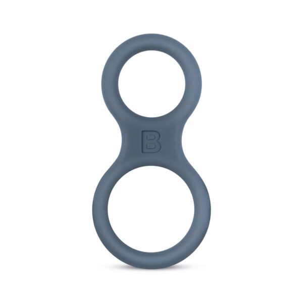 Boners Silicone Cock Ring And Ball Stretcher Grey | Cock Rings