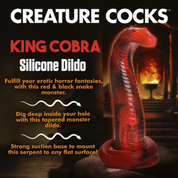 Creature Cocks King Cobra Silicone Dildo 8.5inch - Image 4