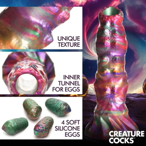 Creature Cocks Larva Silicone Ovipositor Dildo w/ Eggs - Image 7