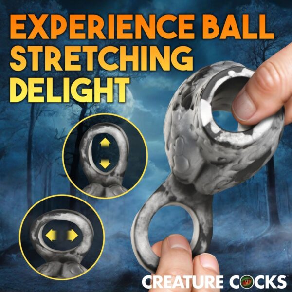 Creature Cocks Night Prowler Silicone Girth Enhancer With Ball Strap Large - Image 5