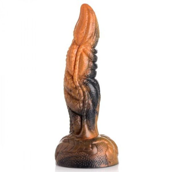 Creature Cocks Ravager Rippled Tentacle Marble Rust Orange Silicone Dildo | Dildos