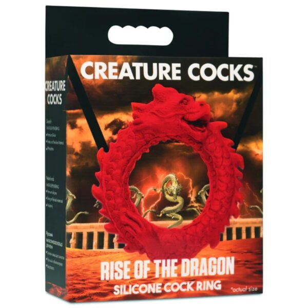 Creature Cocks Rise of the Dragon Silicone Cock Ring - Image 2