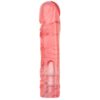 Doc Johnson Crystal Jellie Dong Vac U Lock Pink 8in | Strap-Ons