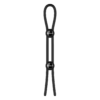 FORGE Double Adjustable Lasso Silicone Cock Ring - Black | Cock Rings