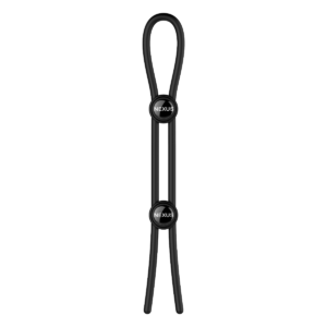 FORGE Double Adjustable Lasso Silicone Cock Ring - Black | Cock Rings