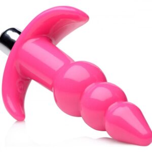 Frisky Bubbling Pink Ribbed Anal Plug | Anal Sex Toys