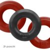 Huj3 C-Ring 3-Pack Cherry / Tar Ice | Cock Rings