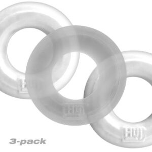 Huj3 C-Ring 3-Pack White Ice | Cock Rings