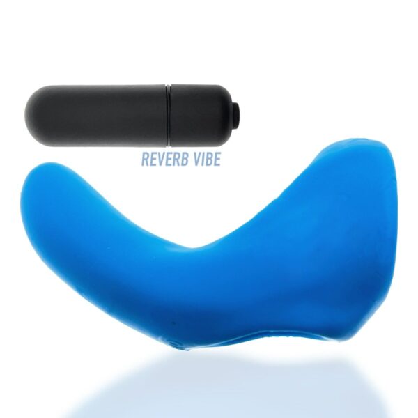 Hunkyjunk Buzzfuck Sling With Taint Vibe Vibrating Cock Sling Teal Ice | Cock Rings