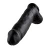 King Cock 12Inch Cock with Balls - Black | Dildos