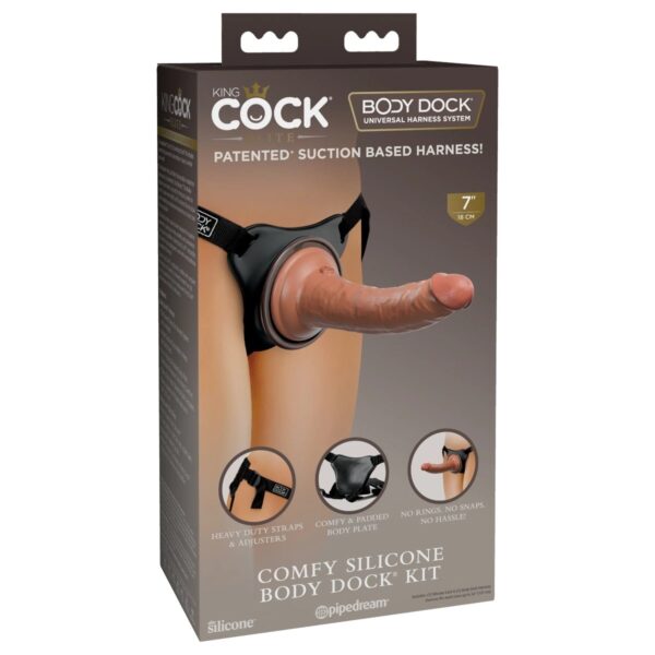 King Cock Elite Comfy Silicone Body Dock Kit - Image 2