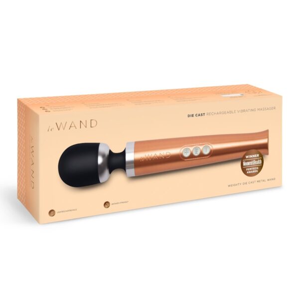 Le Wand Diecast Rechargeable Massager Rose Gold - Image 2