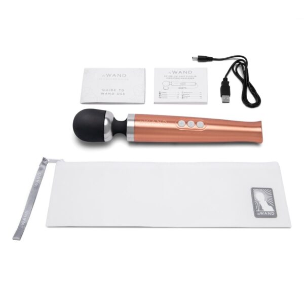 Le Wand Diecast Rechargeable Massager Rose Gold - Image 12