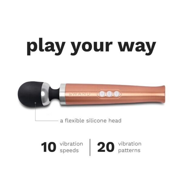 Le Wand Diecast Rechargeable Massager Rose Gold - Image 3