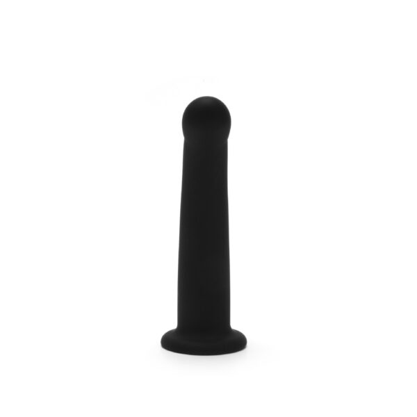 Me You Us 6" Black Curved Silicone Dildo - Image 4