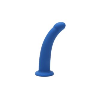 Me You Us 6" Blue Curved Silicone Dildo | Dildos