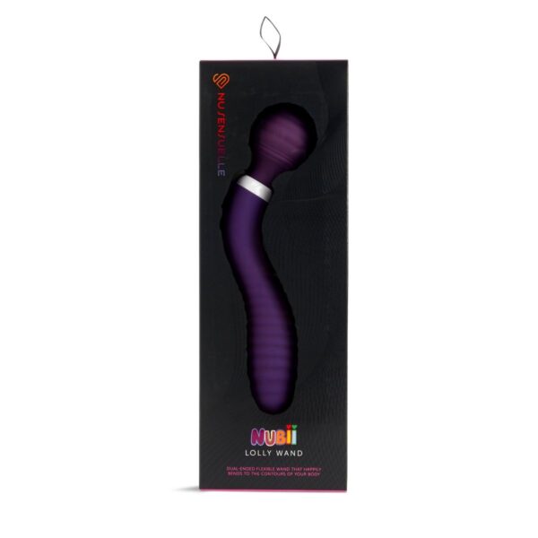 Nu Sensuelle Lolly Double Ended Vibrating Nubii Wand Purple - Image 2