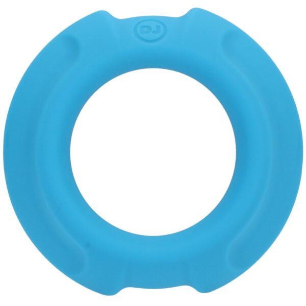 OptiMALE FlexiSteel Silicone Metal Core Cock Ring Blue 35mm | Cock Rings