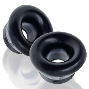 Oxballs Clone Duo 2-Pack Ballstretcher Black / Black | Cock Rings