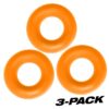 Oxballs Fat Willy 3 Pack Jumbo Cock Rings Orange | Cock Rings